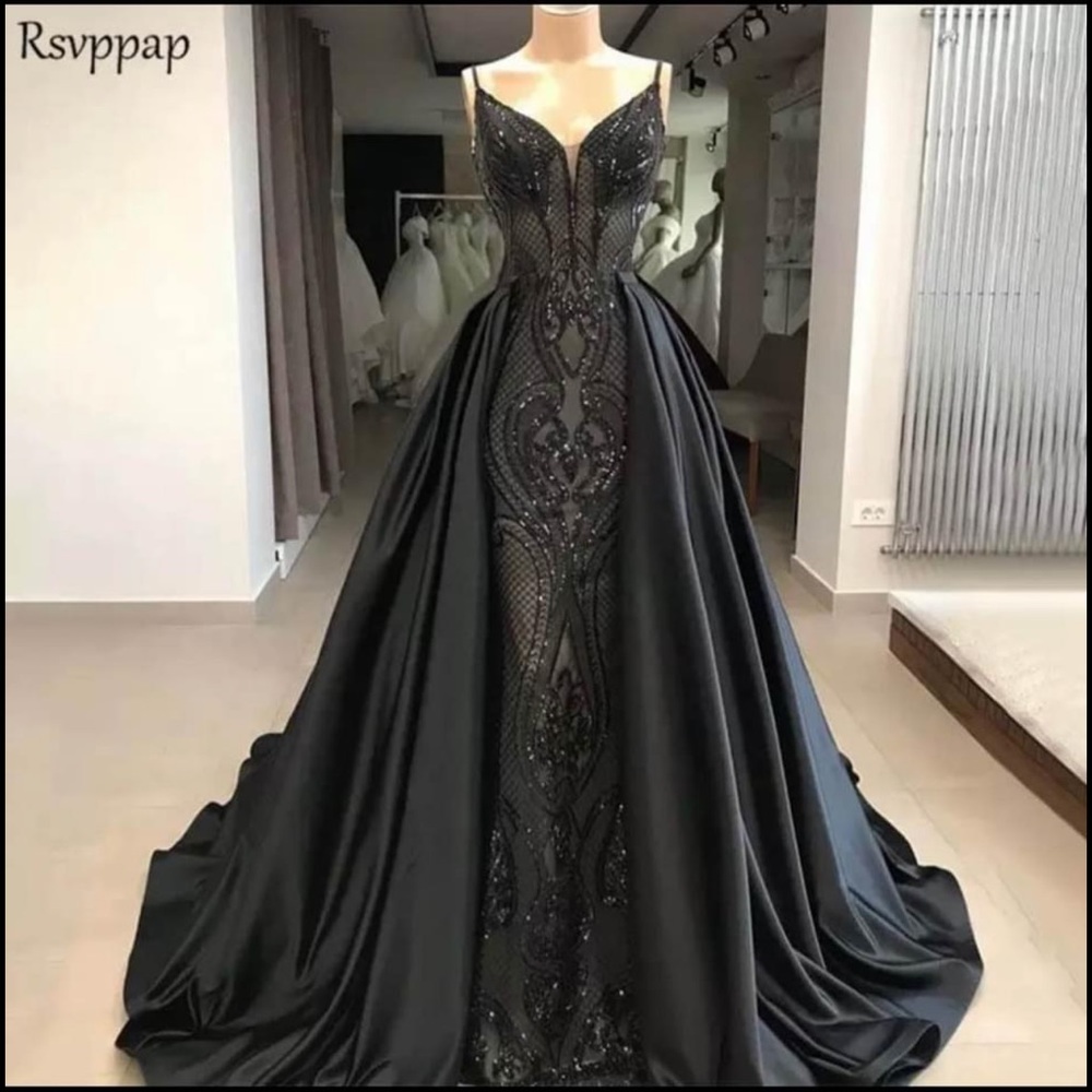 Dress with detachable skirt